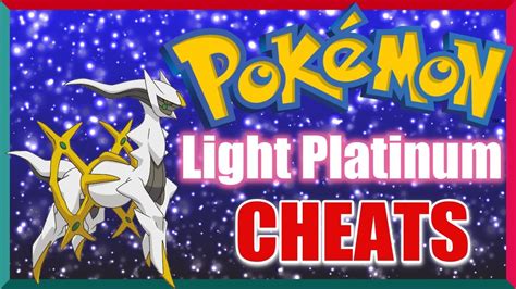 Pokemon Light Platinum Cheats for Master Ball, Legendary.